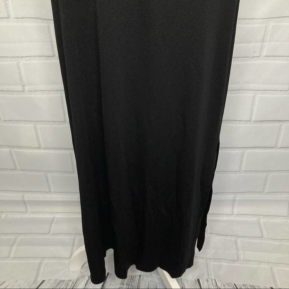 Exclusively Misook Black Scoop Neck Maxi Sheath Knit Dress (M) - Picture 5 of 9